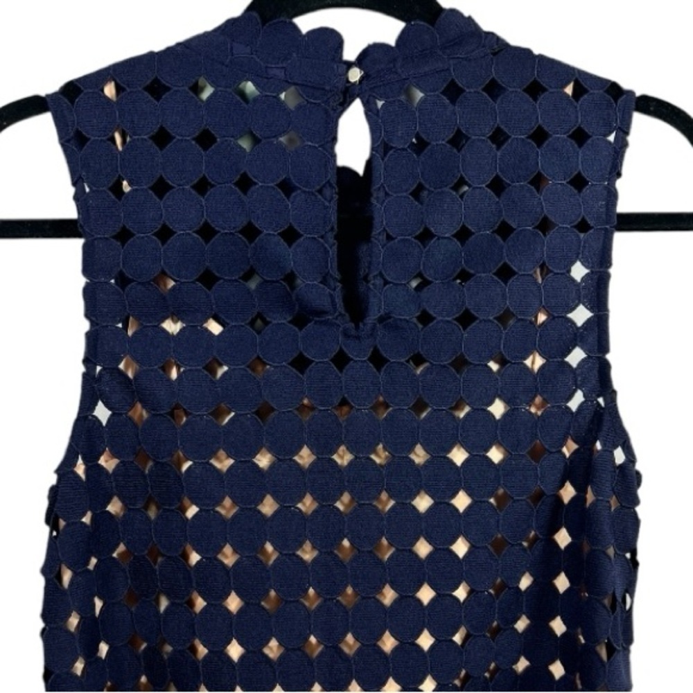 Anthropologie Maeve Circle Lace Shift Dress Navy S - Picture 10 of 13